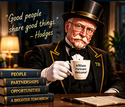 Hodges — TVButlerPro. Affiliate Partners Welcome. Good people share good things.